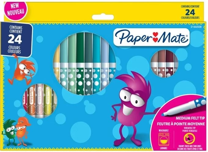 Papermate 2166508 Keçeli Boya Kalemi 24lü