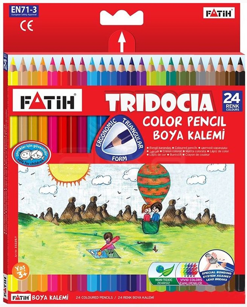 Fatih 33260 Kuruboya Tridocia 24 Renk Tam Boy Üçgen