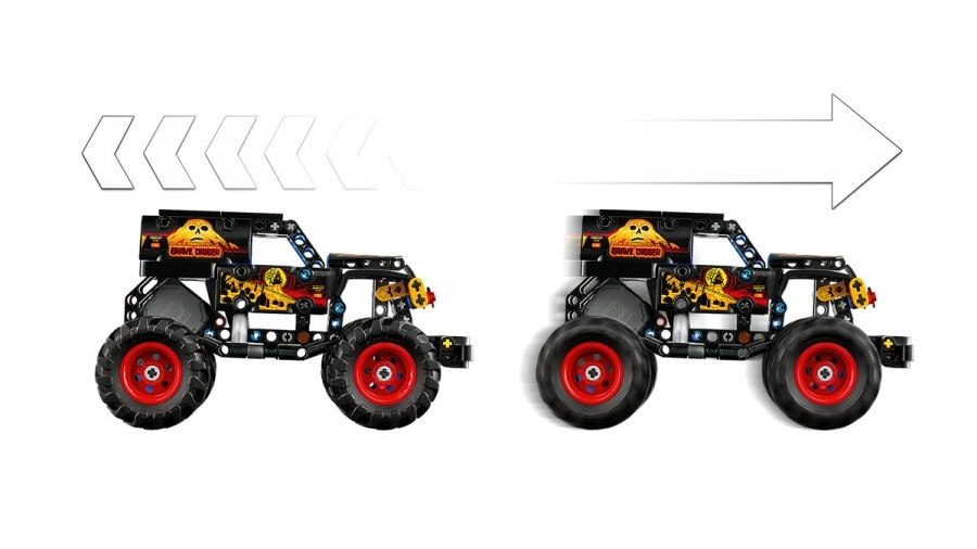 Lego 42219 Monster Jam Grave Digger Ateş ve Buz 