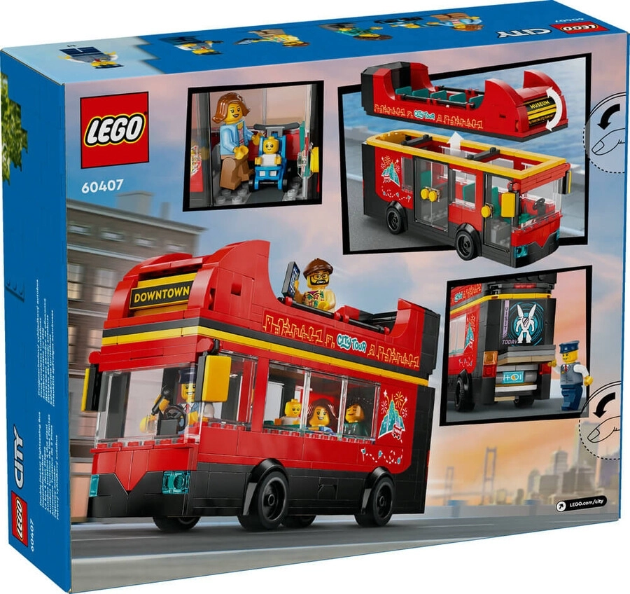 LEGO® 60407 City Kırmızı İki Katlı Gezi Otobüsü