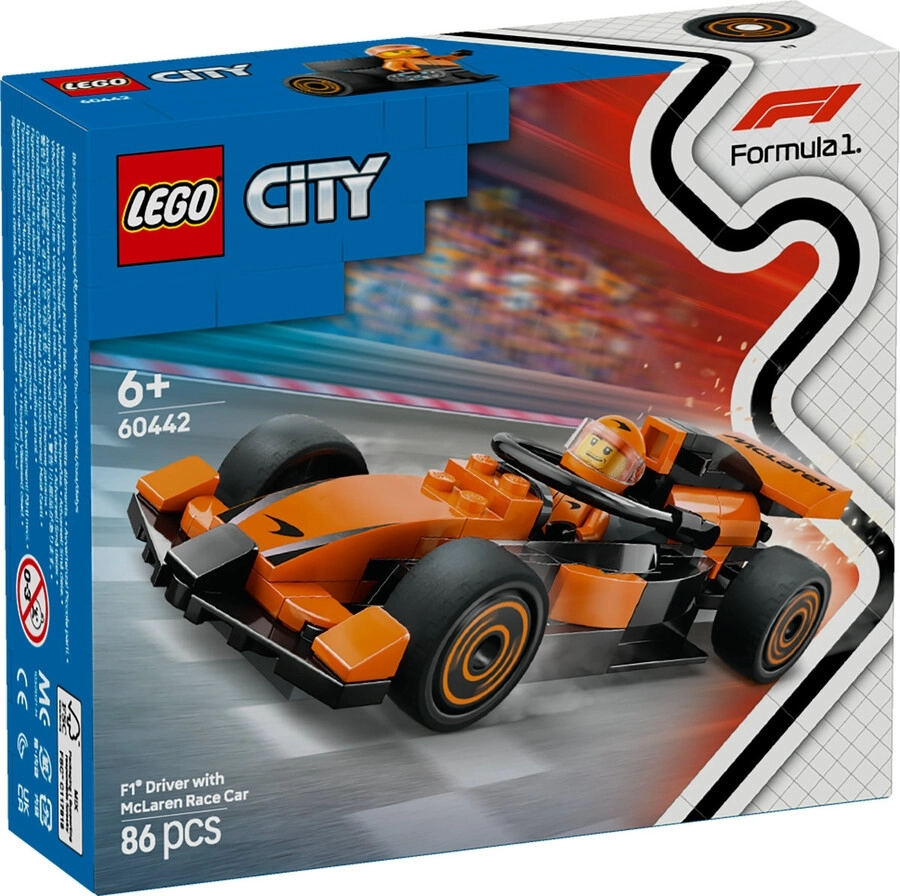 LEGO® City 60442 McLaren Yarış Arabalı F1® Sürücüsü