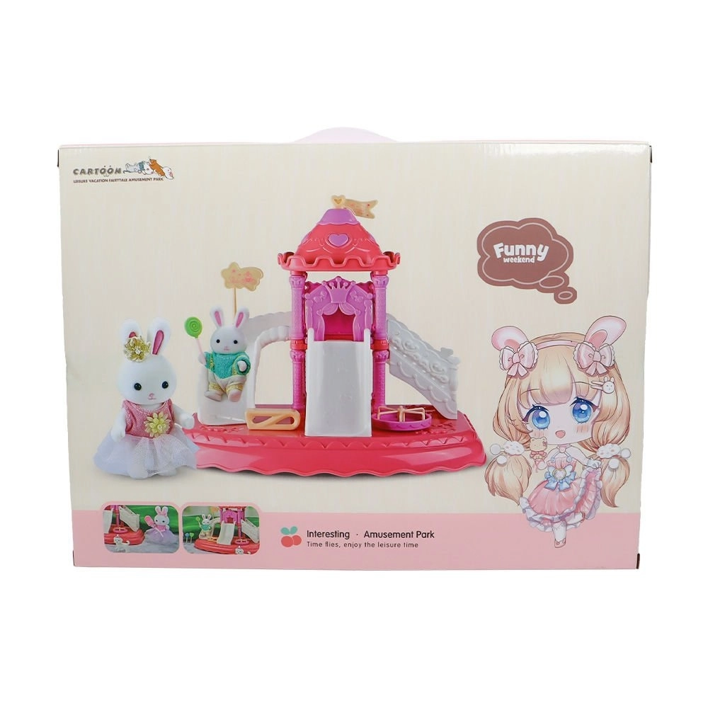Mega 6656 Bay Dreamy Kaydıraklı Tavşan Aile Parkı