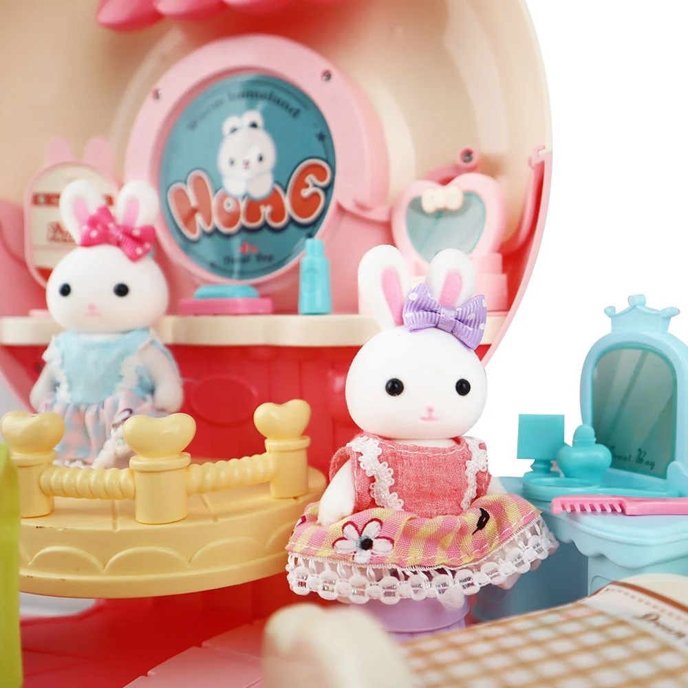 Mega 6695 Bay Dreamy Sırt Çantalı Mini Tavşan Evi