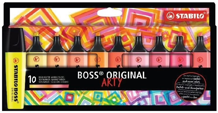 Stabilo Boss 70/10-1-20 Fosforlu Kalem Original Set 10lu Sıcak Renkler