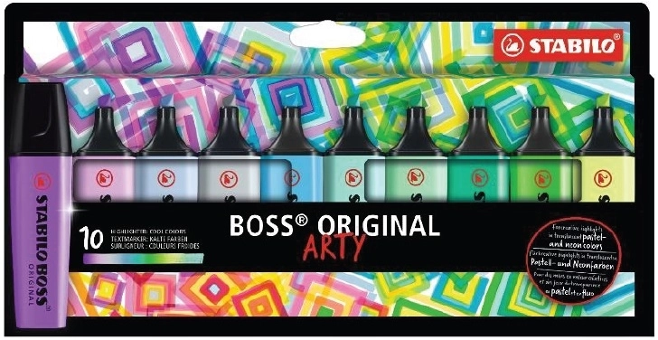 Stabilo Boss 70/10-2-20 Fosforlu Kalem Original Set 10lu Soğuk Renkler