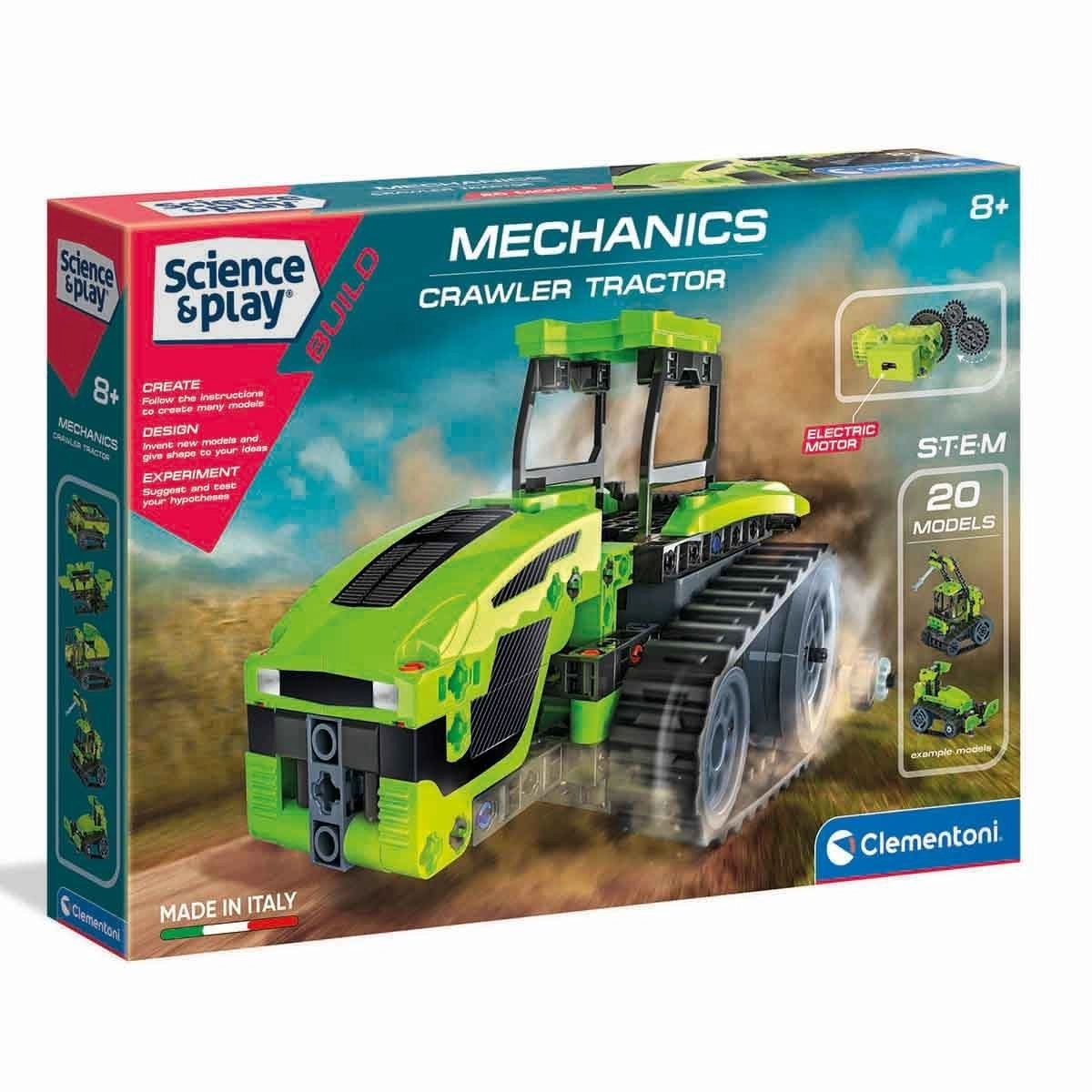 Clementoni Mekanik 75064 Crawler Farming Traktör 8+
