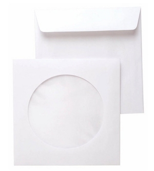 Zarfsan CD Zarfı Pencereli 12.5x12.5cm 90gr Beyaz