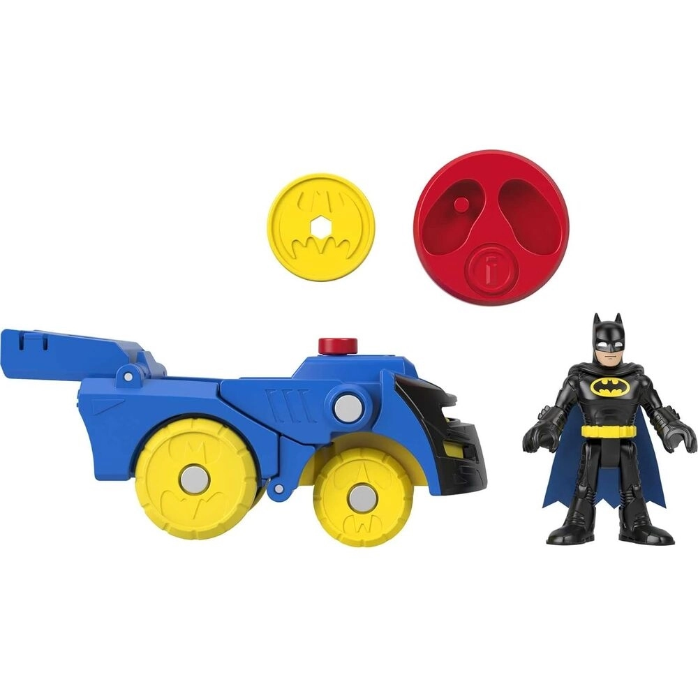 İmaginext HGX91 Dc Super Friends Head Shifters Batman & Batmobile 