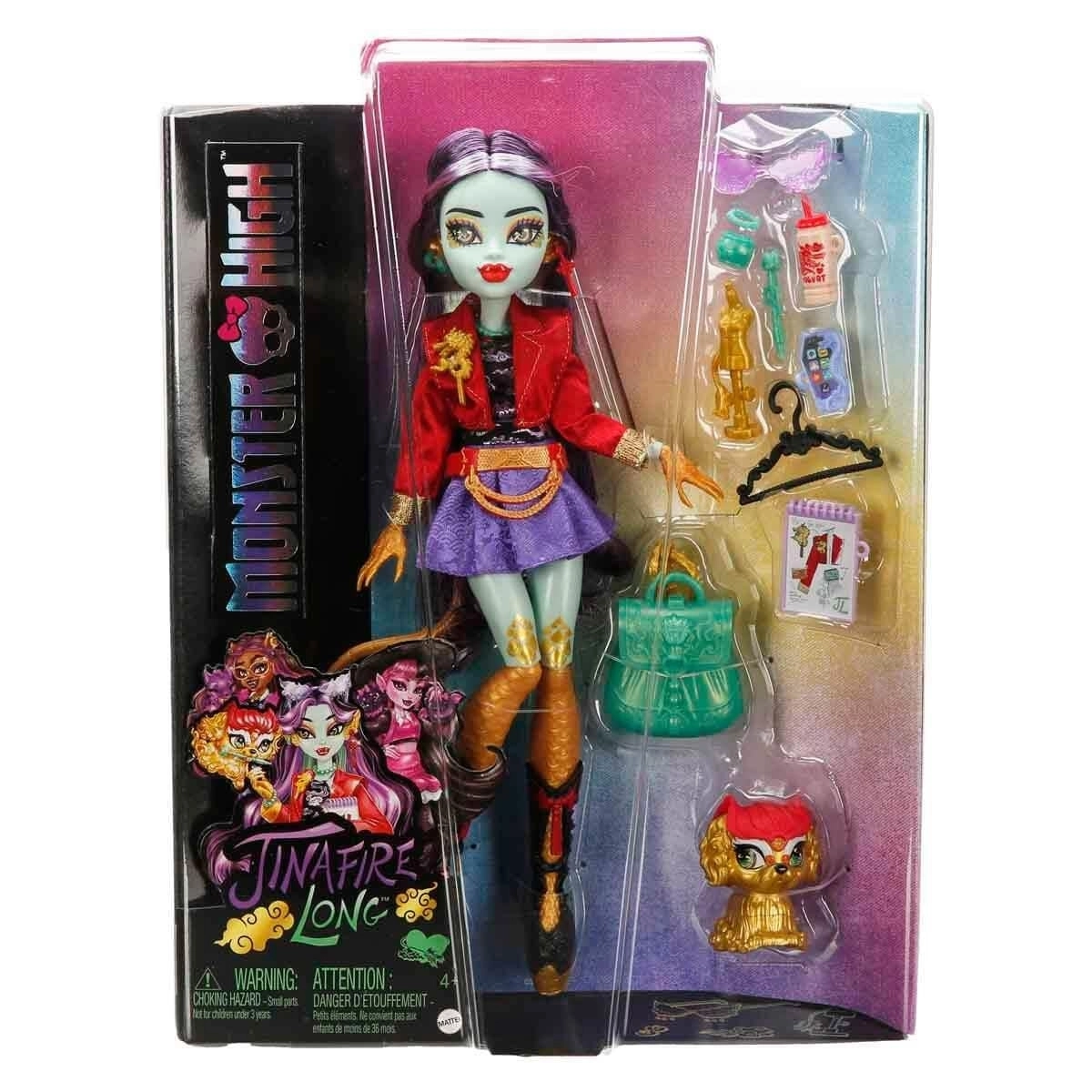 Mattel HYV58 Monster High Acayip Havalı Arkadaşlar Jinafire Long