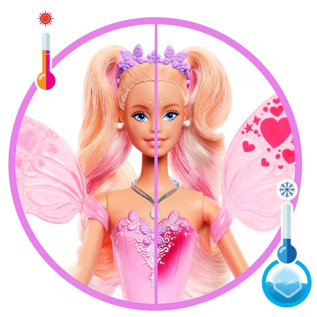 Mattel JCP76 Barbie Renk Değiştiren Peri Kızı Bebek 
