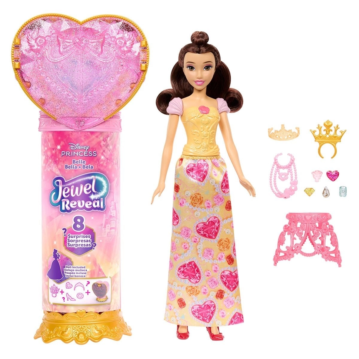Mattel JHL51 Disney Prenses Sürpriz Takılar - Belle 