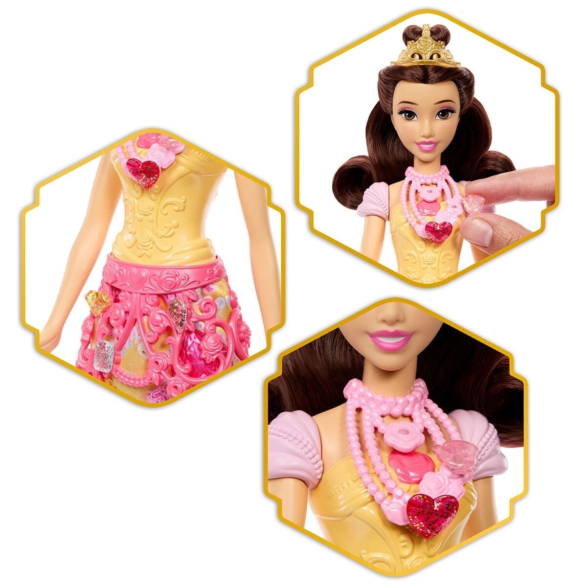 Mattel JHL51 Disney Prenses Sürpriz Takılar - Belle 