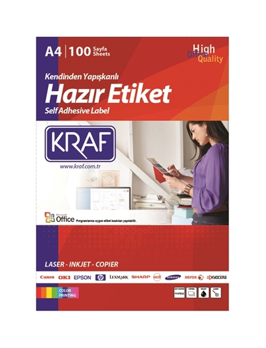 Kraf KF-2022 Laser Etiket 50x22mm