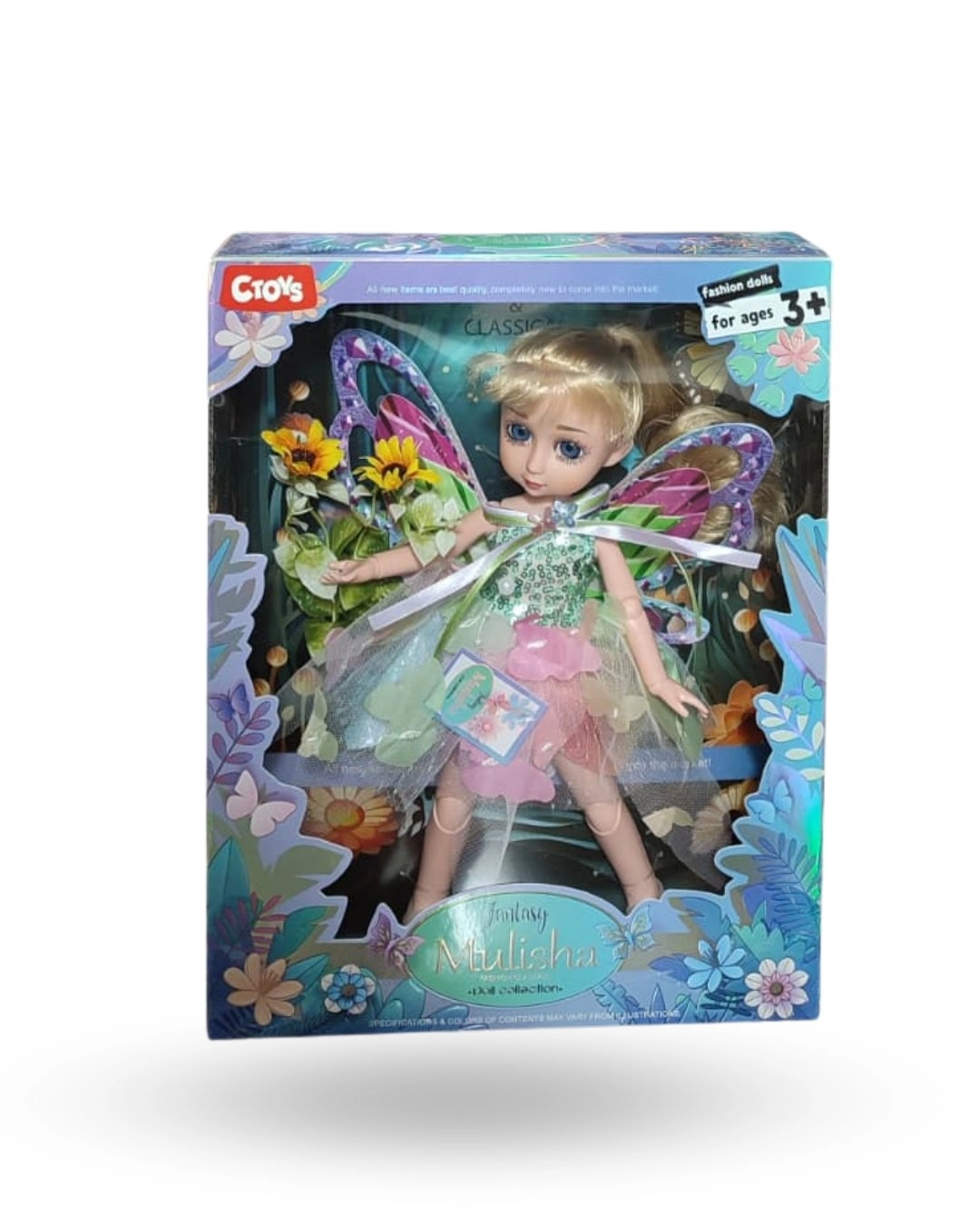 Ctoy QJ161D Çiçek Aksesuarlı Bebek 12inç
