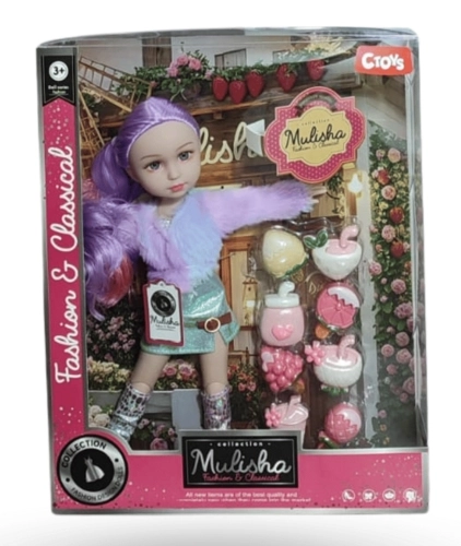 Ctoy QJ200B Meyve Aksesuarlı Oyuncak Bebek 