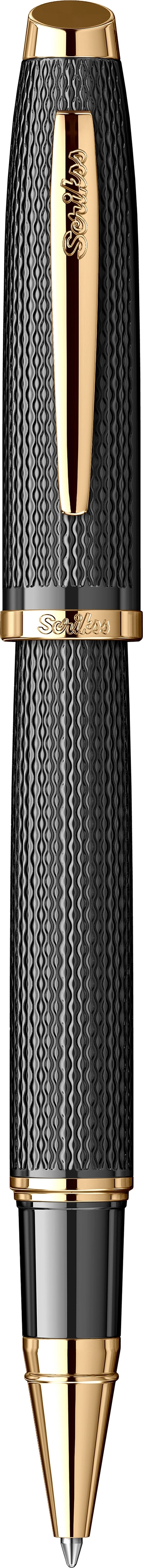Scrikss Roller Kalem 390 Mat Siyah Altın