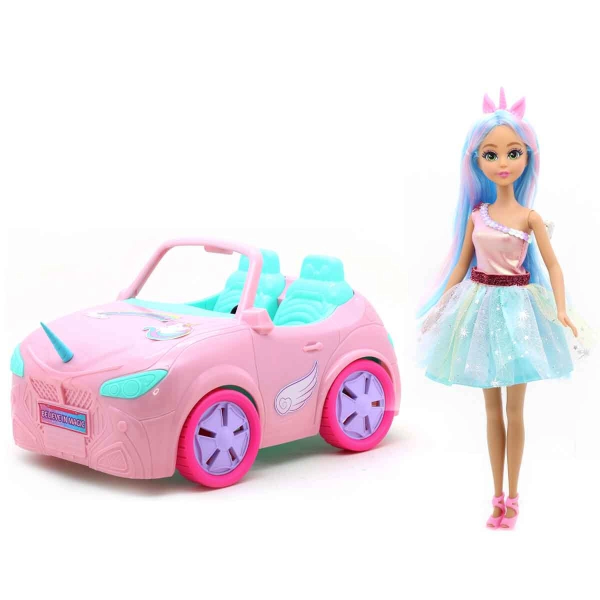 Sunman S00081082 Sun-Fvn-Mnk. Bbk. Set Dreameez Unicorn Bebek ve Arabası