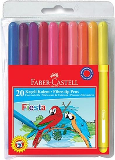 Faber 112000 Eğlenceli Keçeli Kalem 20 Renk