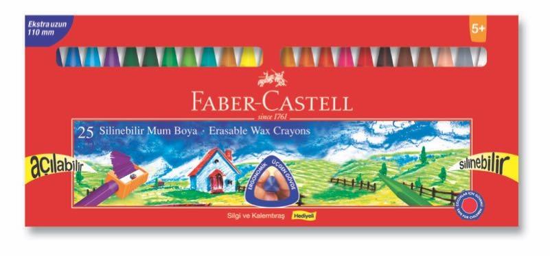 Faber 122725 Silinebilir Wax Crayon Pastel 25li