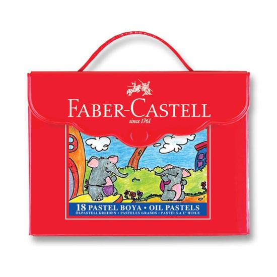 Faber 125119 Pastel Boya Plastik Çantalı 18 Renk