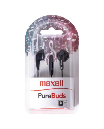 Maxell Kulaklık Kulak İçi Kablolu Purebuds+ Mikrofonlu Siyah