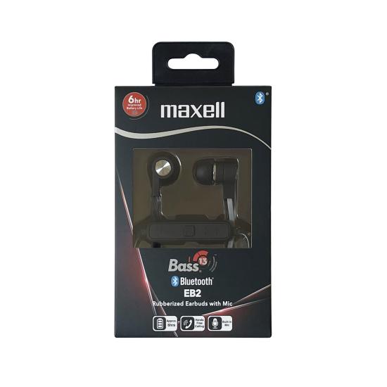 Maxell B13-EB2 Bass 13 Kulaklık Kulak İçi Kablolu Bluetooth Siyah