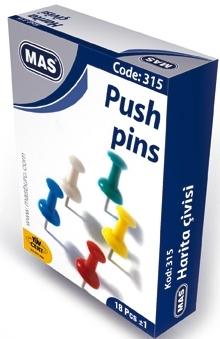 Mas 315 Harita Çivisi Renkli