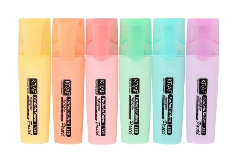 Kraf 335 Fosforlu Kalem Pastel 6lı