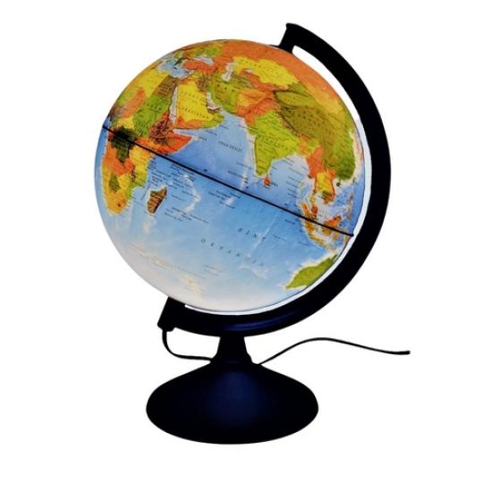 Gürbüz 41303 Dünya Küresi Fiziki+Siyasi Yazılabilir 30cm