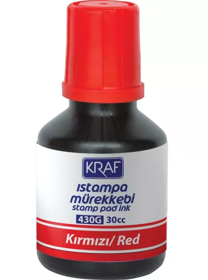 Kraf 430G Istampa Mürekkebi Kırmızı 30ml