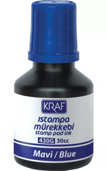 Kraf 430G Istampa Mürekkebi Mavi 30ml