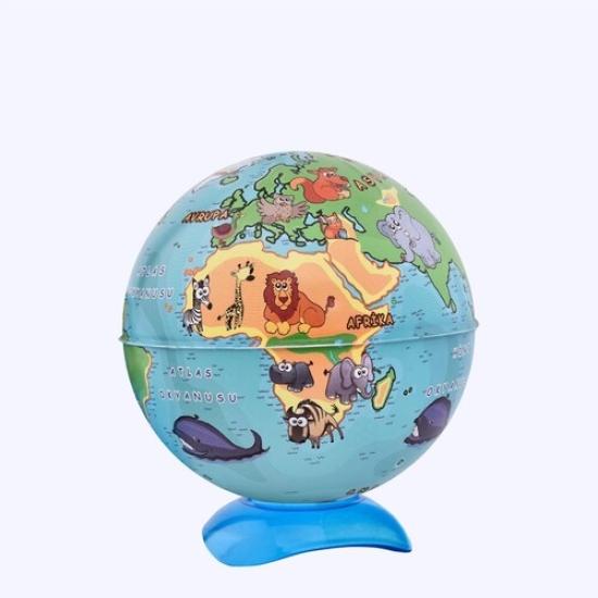 Gürbüz 43104 10cm KK Globe Kalemtraş Hayvanlı Küre