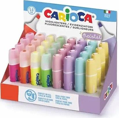 Carioca 43184 Fosforlu Kalem Pastel Renkler