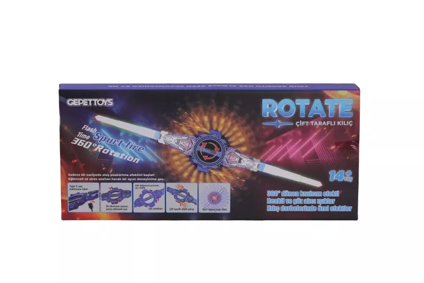 Gepettoys 456-38M Kıvılcım Çıkaran Farklı Renklerde Led Işın Kılıcı 44cm 