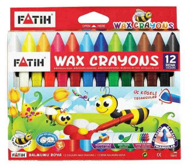 Fatih 50220 Crayon Boya 12 Renk Jumbo