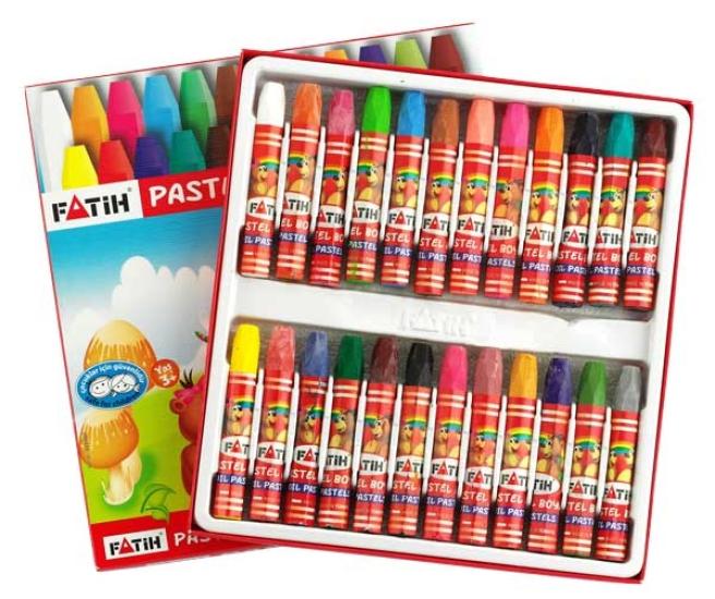 Fatih 50340 Pastel Boya 24 Renk King Size Kutulu 