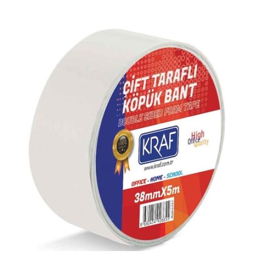 Kraf 5038G Çift Taraflı Köpük Bant 38mmx5m