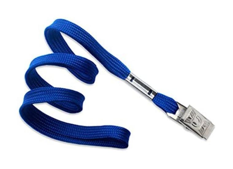 Kraf 510G Kart Askı İpi Metal Klips Mavi