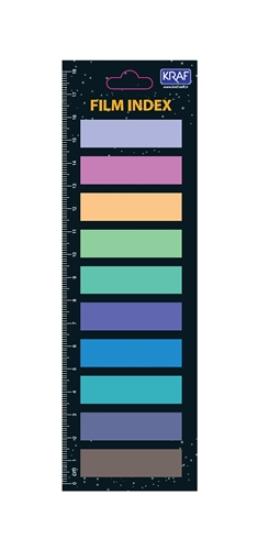 Kraf 51246 İndex Fılm (PP) 13x44mm 10 Renk x 20 Yaprak