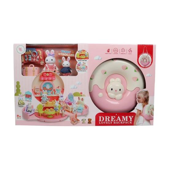 Mega 6695 Bay Dreamy Sırt Çantalı Mini Tavşan Evi