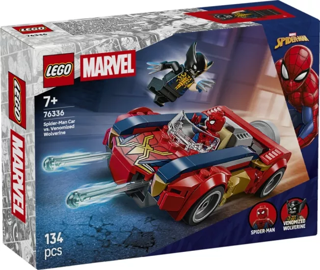 Lego 76336 Marvel Örümcek Adam Arabası Vs Venom Wolverine 