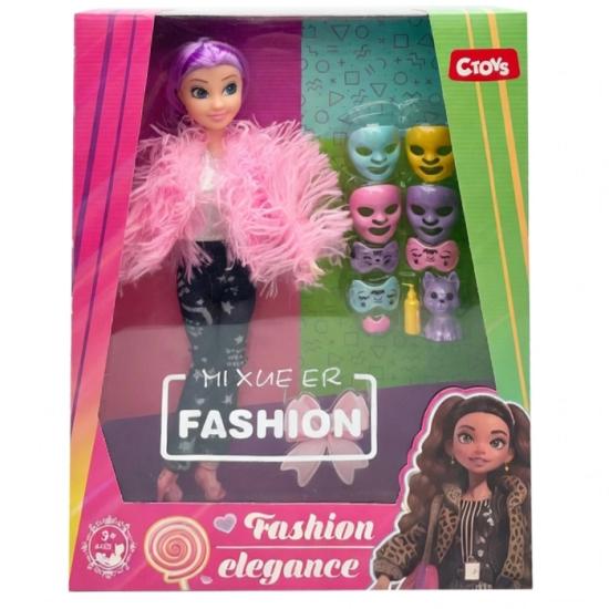 Ctoy 8671-13 Moda Aksesuarlı Oyuncak Bebek 11.5inç 