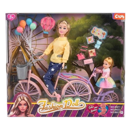 Ctoy 8923A Bisikletli Kız ve Anne 
