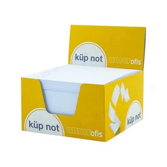 Umur Kutulu Küp Bloknot 8 x 8 cm Beyaz