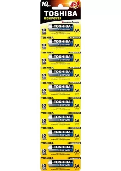 Toshiba LR6 Kartela Alkalin AA Kalem Pil