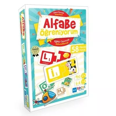 Blue Focus BF100 Alfabe Öğreniyorum 58 Parça 