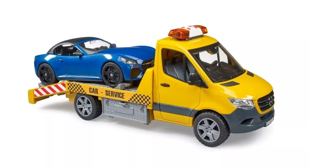 Bruder BR02675 Mercedes Benz Sprinter Araba Çekici ve Roadster Araba