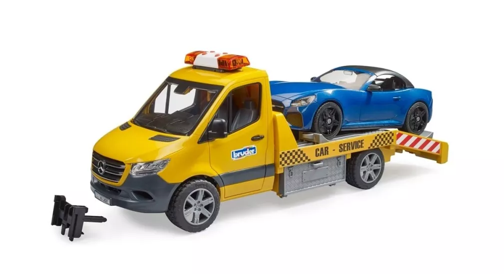 Bruder BR02675 Mercedes Benz Sprinter Araba Çekici ve Roadster Araba