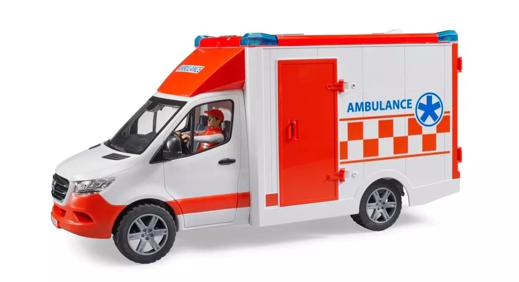 Bruder BR02676 Mercedes Benz Sprinter Sirenli Ambulans ve Ekibi
