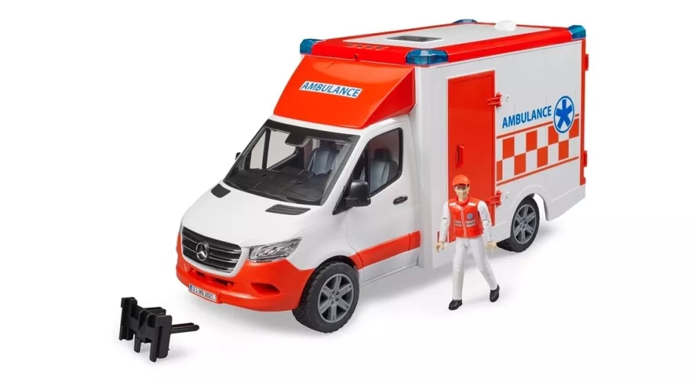Bruder BR02676 Mercedes Benz Sprinter Sirenli Ambulans ve Ekibi